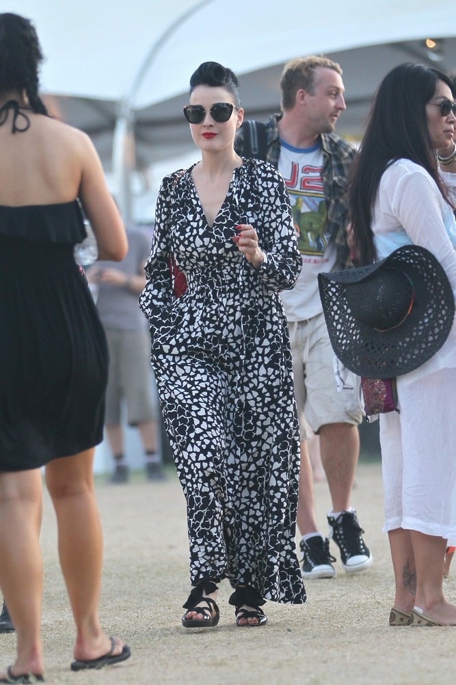 Dita Von Teese;<br>Celebrities at The 2012 Coachella Valley Music and Arts Festival - Week 2 Day 2