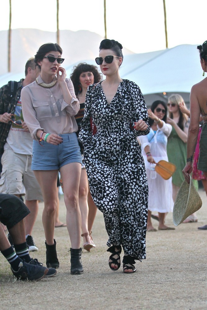 Dita Von Teese;<br>Celebrities at The 2012 Coachella Valley Music and Arts Festival - Week 2 Day 2