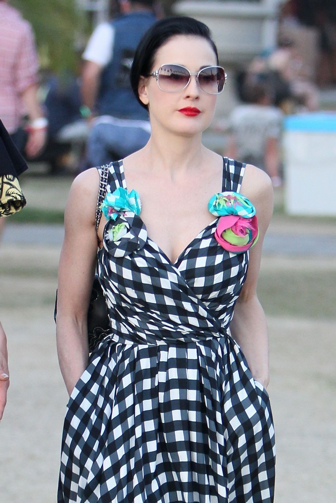Dita Von Teese;<br>Celebrities at The 2012 Coachella Valley Music and Arts Festival - Week 2 Day 3