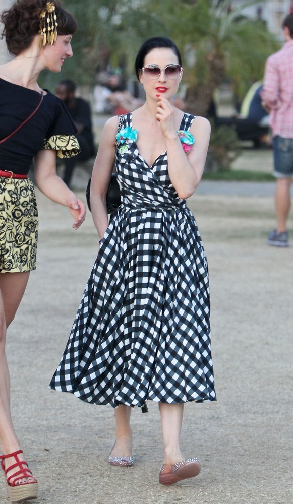Dita Von Teese;<br>Celebrities at The 2012 Coachella Valley Music and Arts Festival - Week 2 Day 3