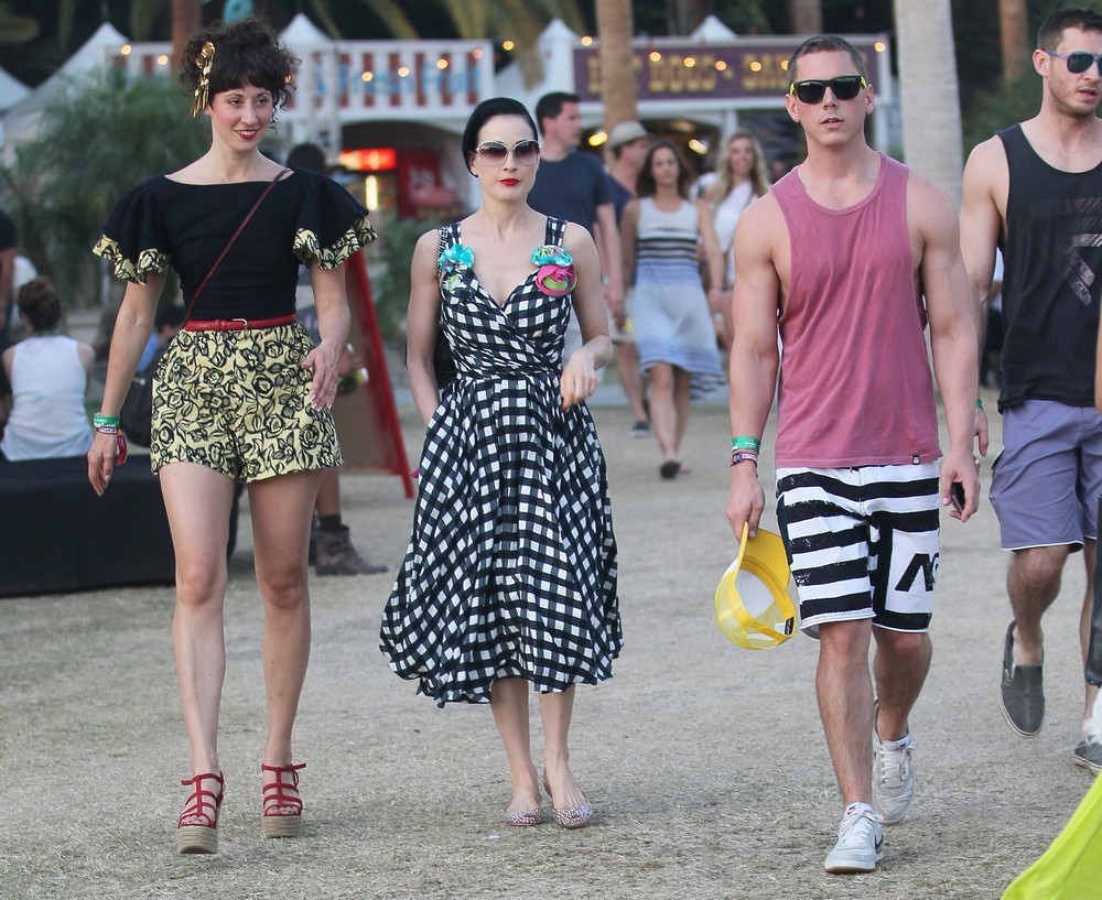 Dita Von Teese;<br>Celebrities at The 2012 Coachella Valley Music and Arts Festival - Week 2 Day 3