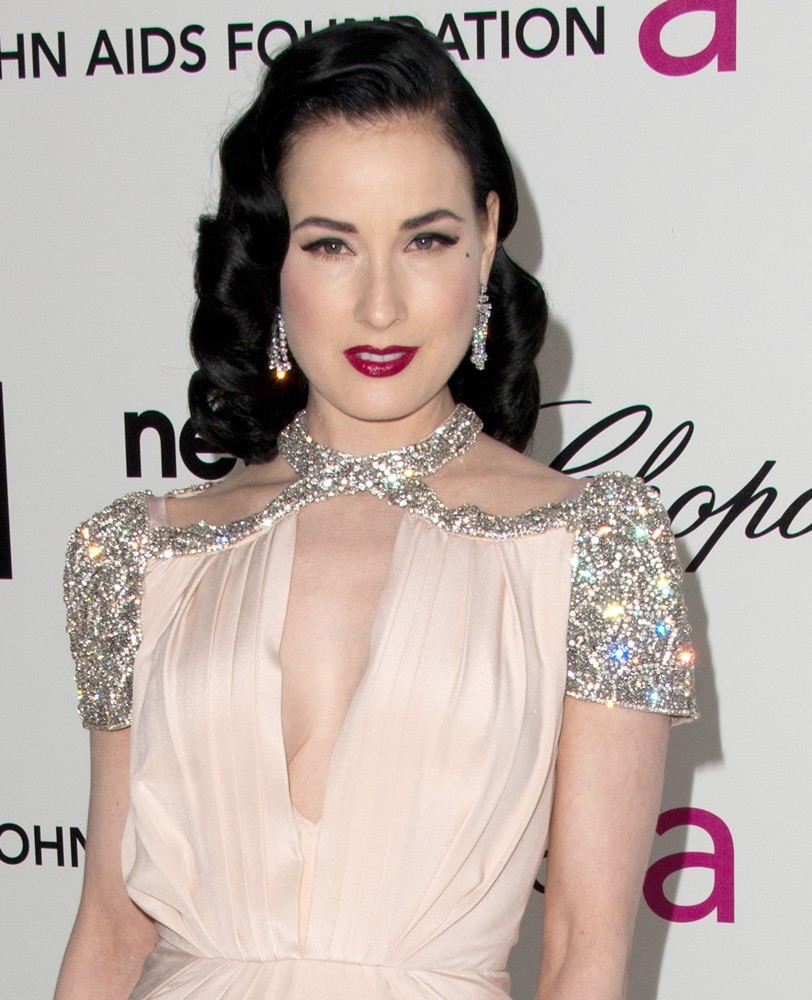 Dita Von Teese;<br>The 20th Annual Elton John AIDS Foundation's Oscar Viewing Party - Arrivals
