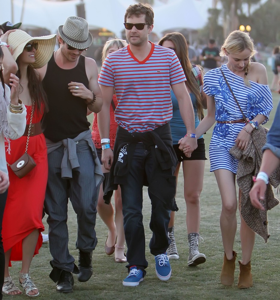 Nina Dobrev;Ian Somerhalder;Joshua Jackson;Diane Kruger;<br>Celebrities at The 2012 Coachella Valley Music and Arts Festival - Day 3