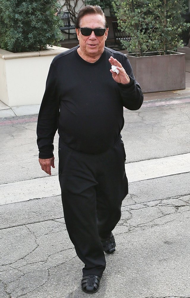 Donald Sterling;<br>Donald Sterling Leaves Cafe Roma After Having Lunch