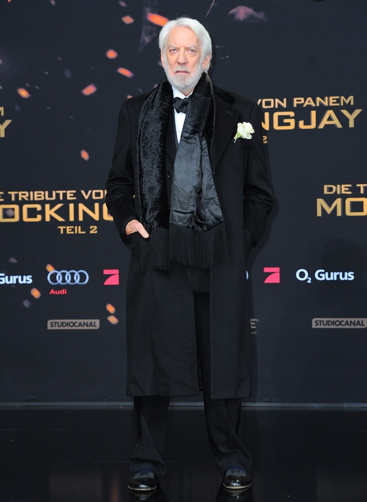 Donald Sutherland;<br>World Premiere of The Hunger Games: Mockingjay, Part 2