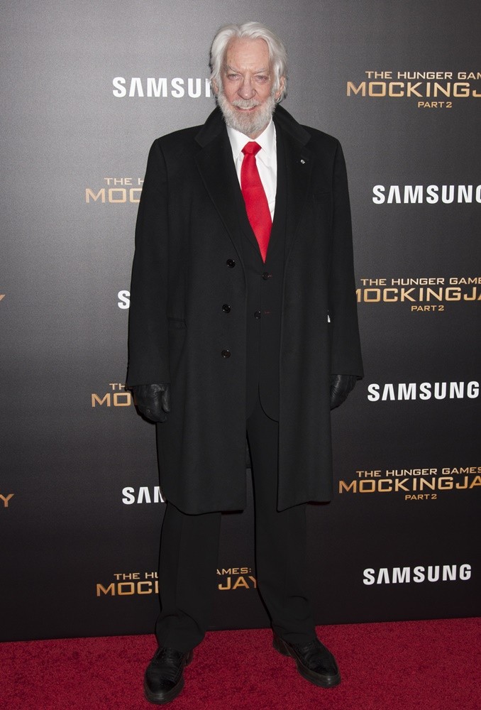 Donald Sutherland;<br>The Hunger Games: Mockingjay, Part 2 New York Premiere