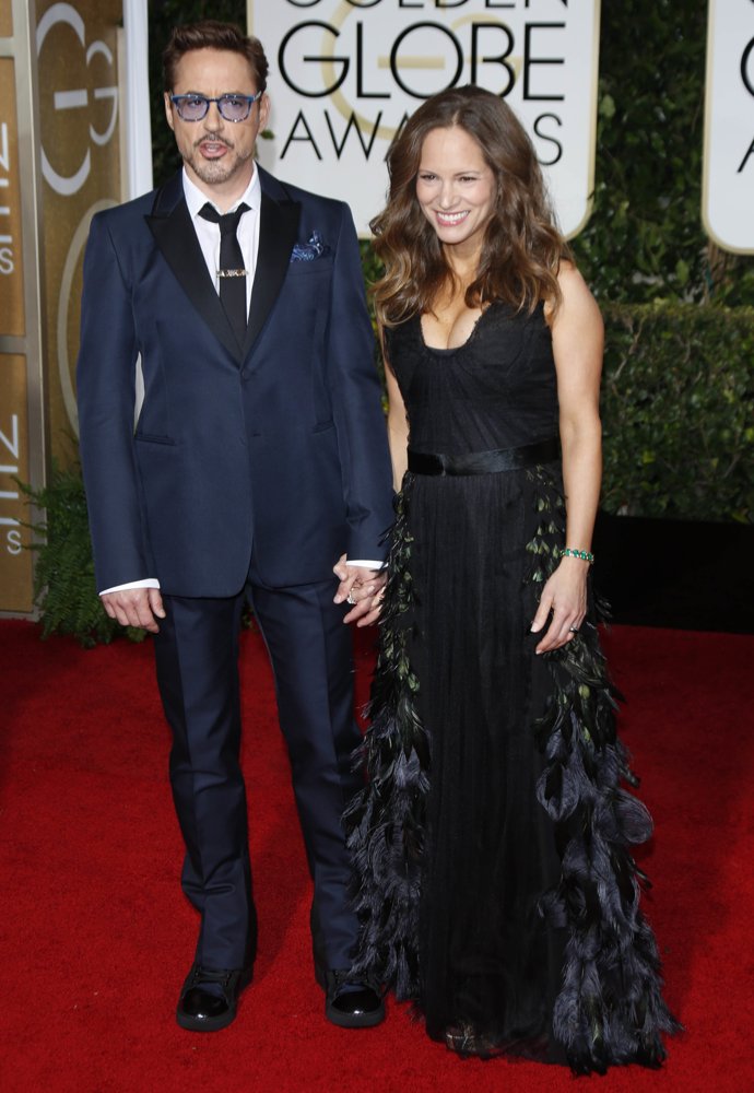 Robert Downey Jr.;Susan Levin;<br>72nd Annual Golden Globe Awards - Arrivals