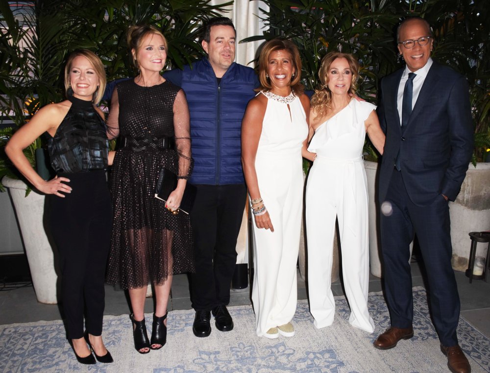 Dylan Dreyer;Savannah Guthrie;Carson Daly;Hoda Kotb;Kathie Lee Gifford;Lester Holt;<br>Kathie Lee Gifford Farewell Party