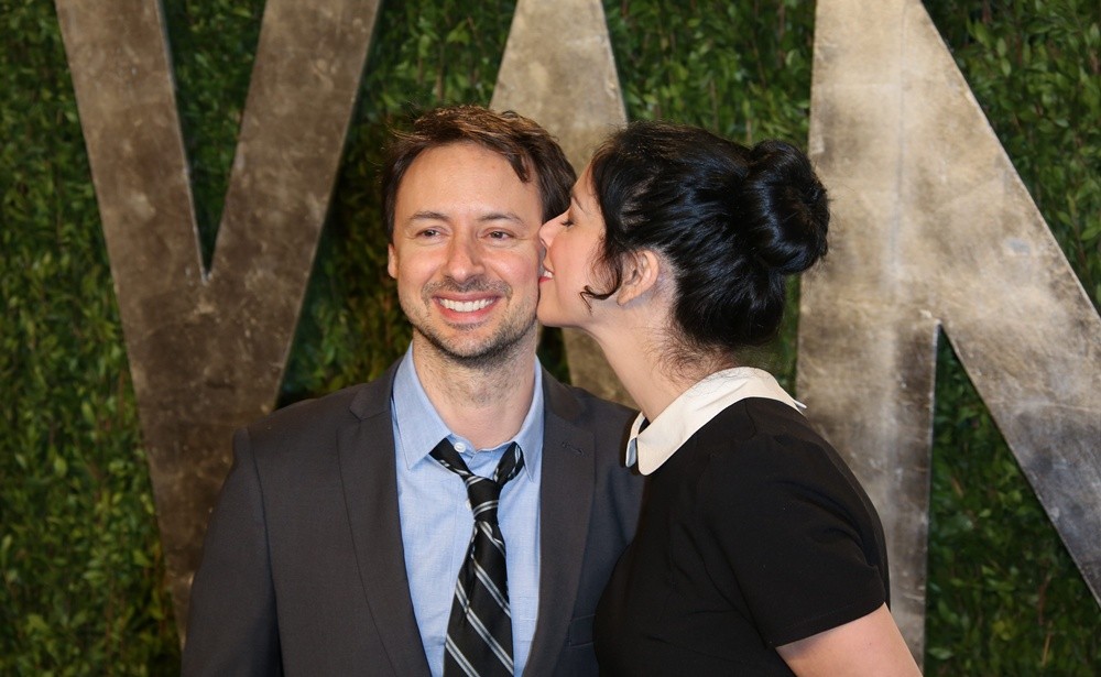 Kyle Dunnigan;Sarah Silverman;<br>2013 Vanity Fair Oscar Party - Arrivals