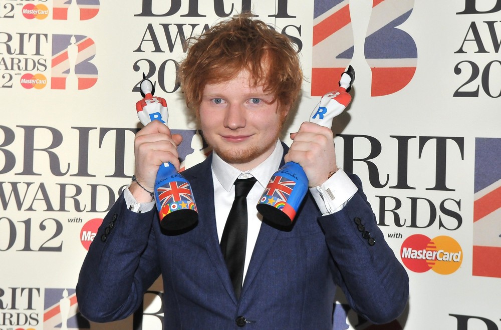 Ed Sheeran;<br>The BRIT Awards 2012 - Winners Board