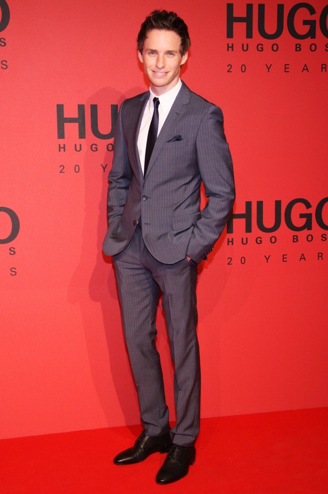 Eddie Redmayne;<br>Mercedes-Benz Fashion Week Berlin Autumn-Winter 2013 - HUGO by HUGO BOSS - Arrivals - Front Row