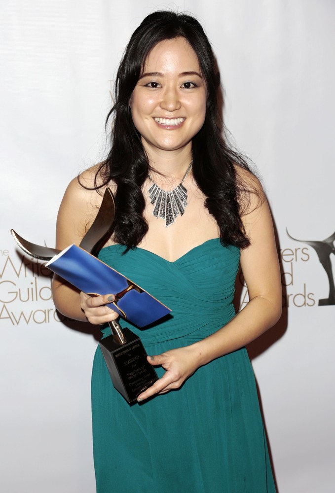 Elaine Ko;<br>2013 Writers Guild Awards - Press Room