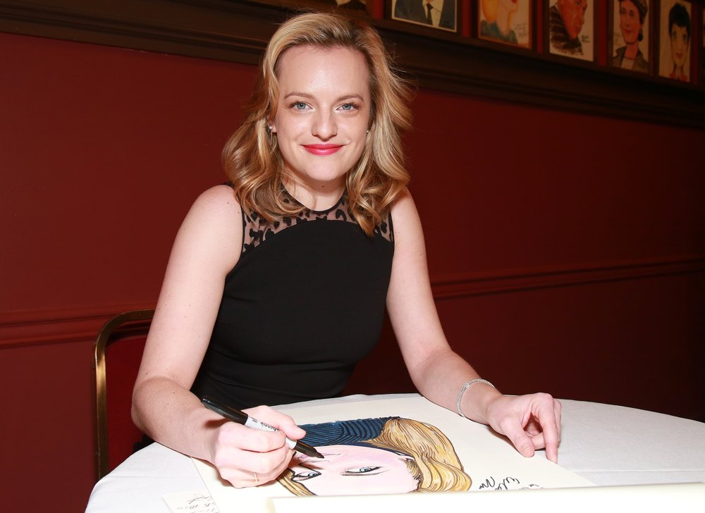 Elisabeth Moss Portrait Unveiling at Sardi's Restaurant