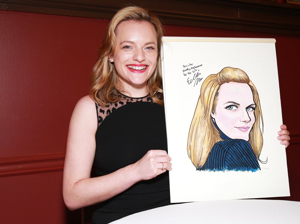 Elisabeth Moss Portrait Unveiling at Sardi's Restaurant