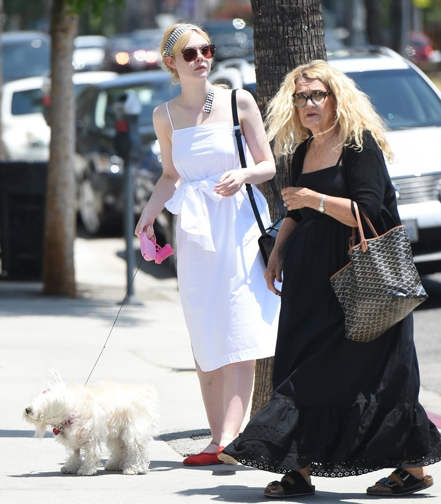 Elle Fanning Goes Out to Lunch with Her Grandmother