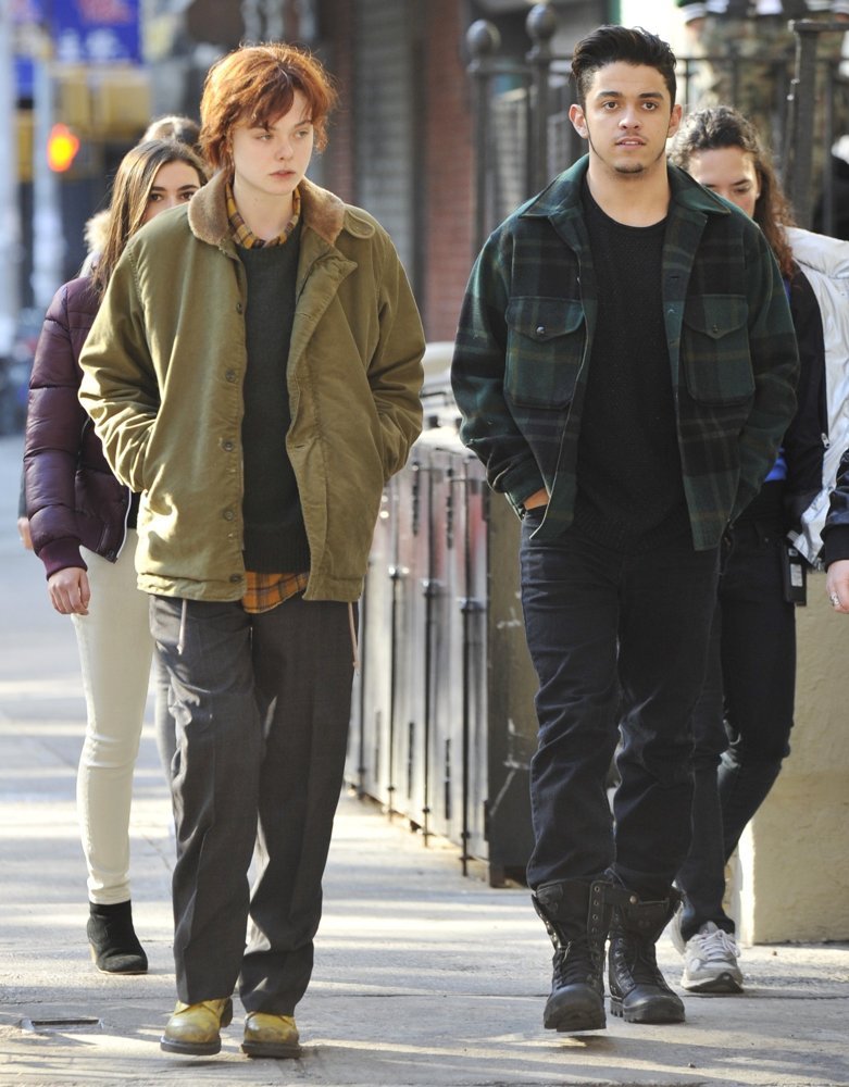 Elle Fanning;<br>On The Set of Three Generations