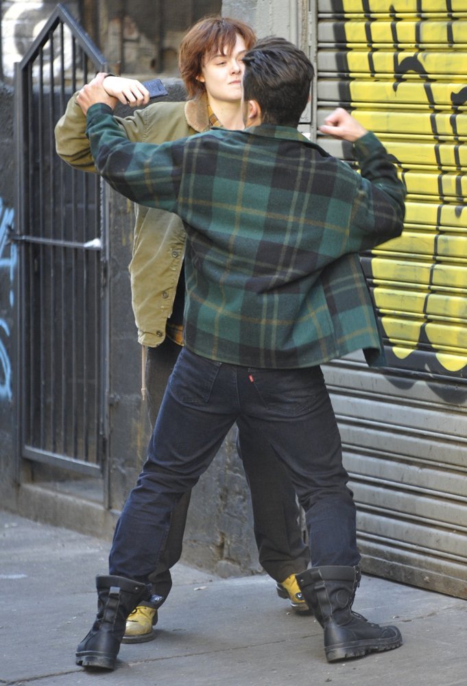 Elle Fanning;<br>On The Set of Three Generations