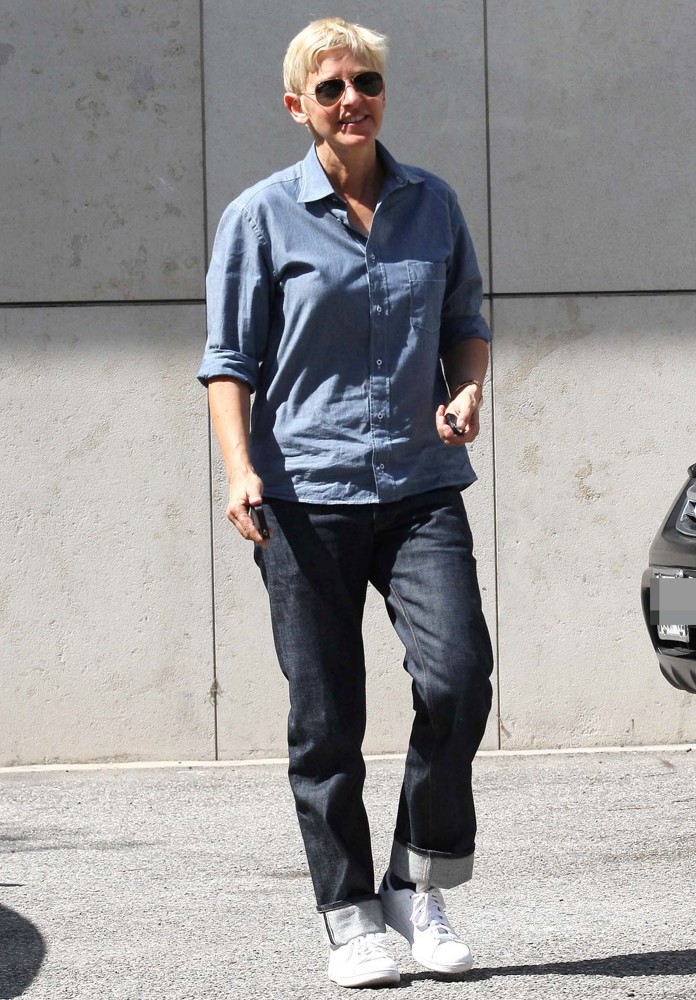 Ellen DeGeneres;<br>Ellen DeGeneres Is Seen Heading to The Hermes Boutique