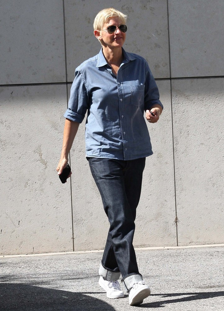 Ellen DeGeneres;<br>Ellen DeGeneres Is Seen Heading to The Hermes Boutique