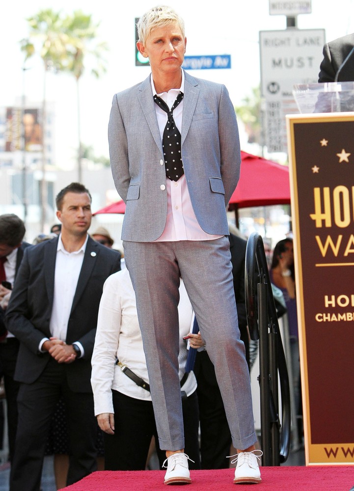Ellen DeGeneres;<br>Ellen DeGeneres Is Honored with A Star on The Hollywood Walk of Fame