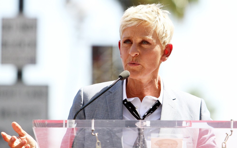 Ellen DeGeneres;<br>Ellen DeGeneres Is Honored with A Star on The Hollywood Walk of Fame