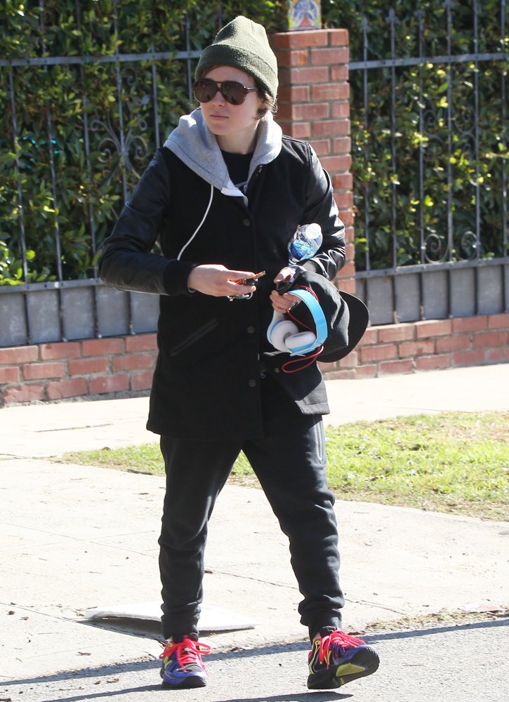 Ellen Page Leaving The Gym