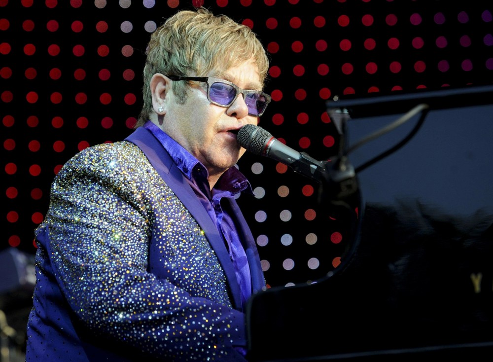 Elton John;<br>Elton John Performing at Tussling Castle