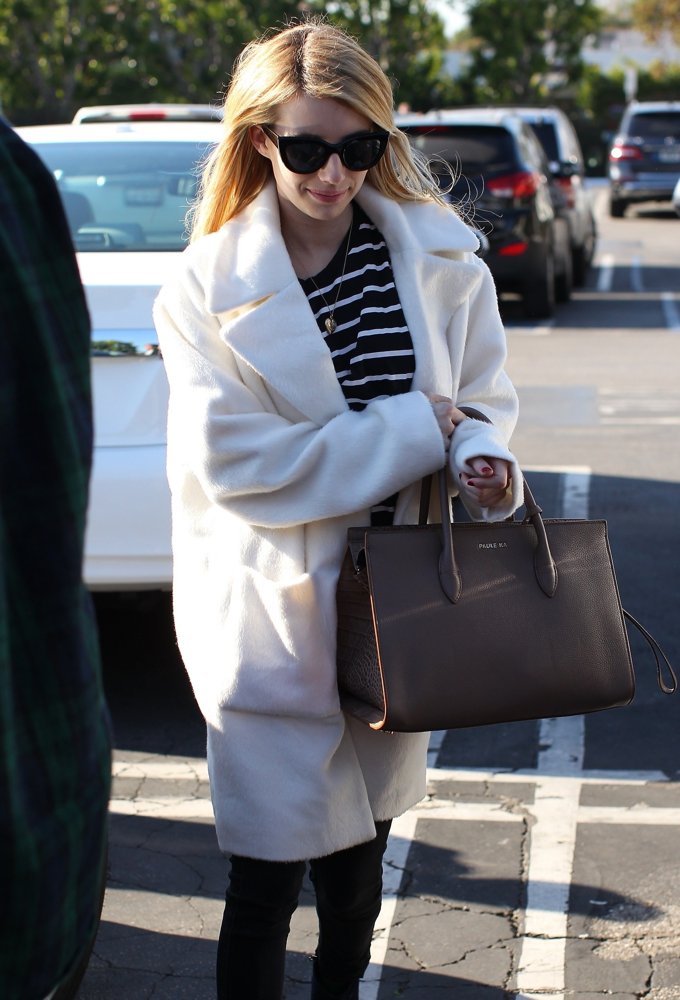 Emma Roberts Leaving Fred Segal on Melrose Avenue
