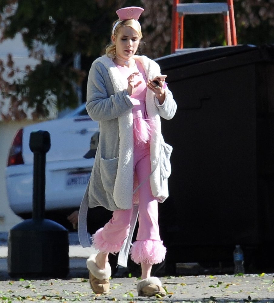 On Set Filming Scream Queens