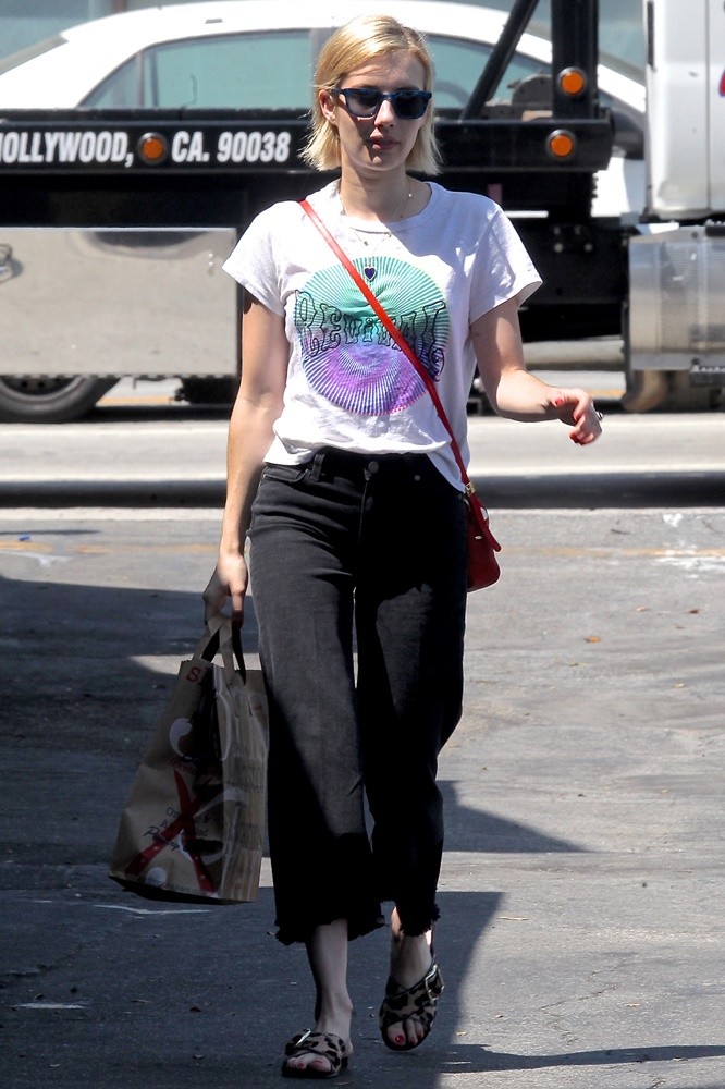 Emma Roberts Shops at Bristol Farms
