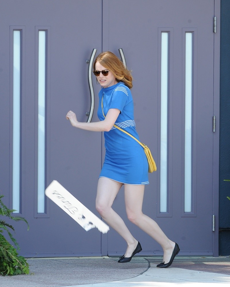 Emma Stone Picture 338 Scene In Movie La Land Filming