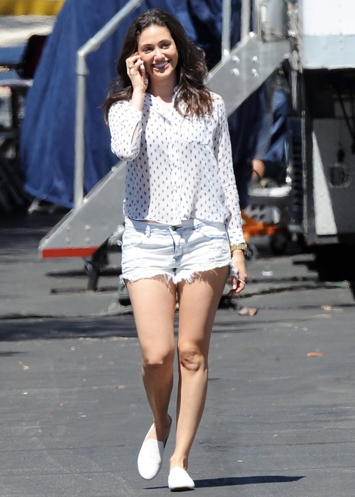 Emmy Rossum;<br>Emmy Rossum Filming Shameless