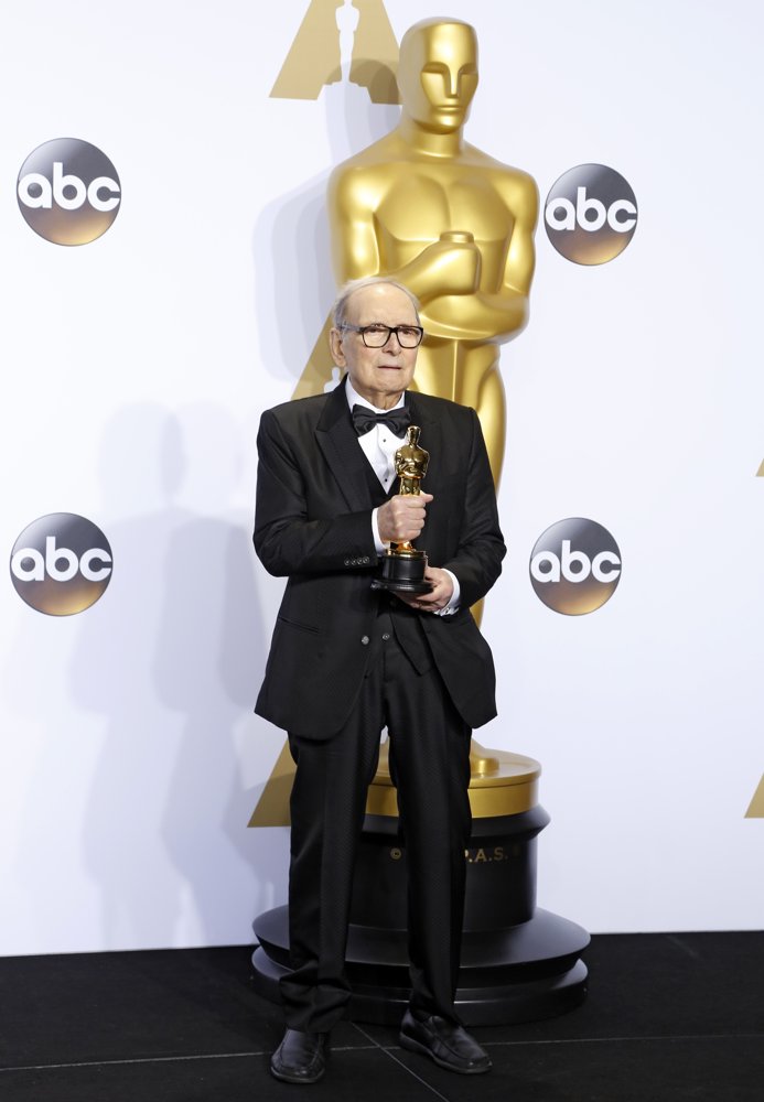 Ennio Morricone;<br>88th Annual Academy Awards - Press Room