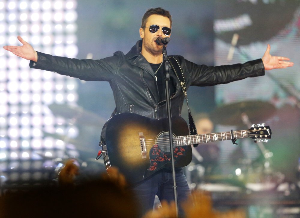 Eric Church Performs During Half-Time of A NFL Football Game Between The Cowboys and Redskins