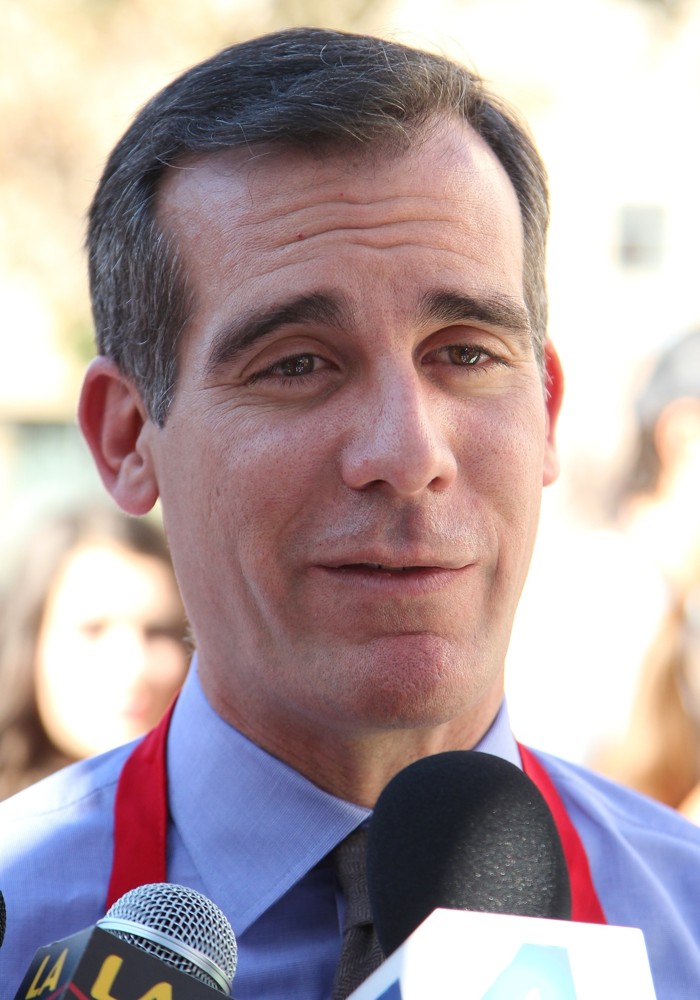 Eric Garcetti;<br>The LA Mission's Annual Thanksgiving for The Homeless