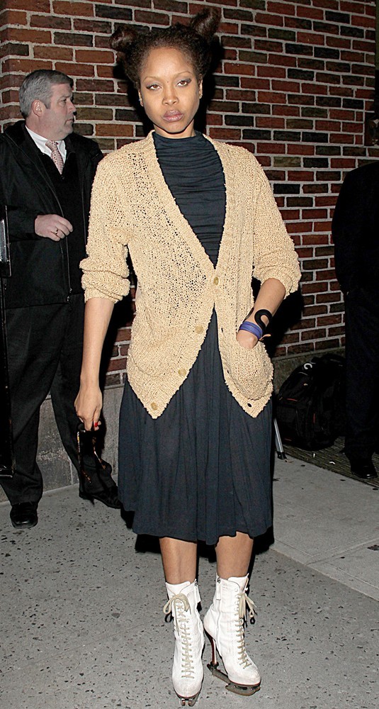 Erykah Badu;<br>Celebrities Arrive at The Ed Sullivan Theater for The Late Show with David Letterman