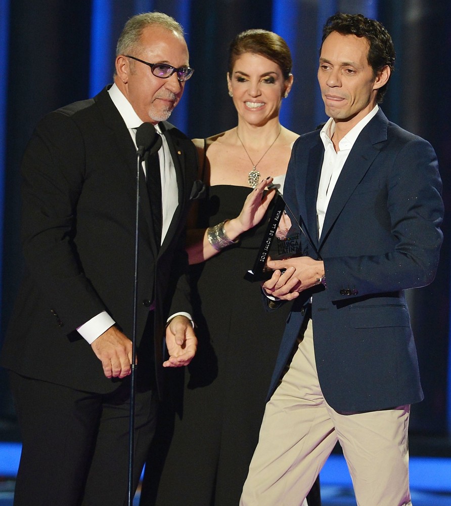Emilio Estefan;Leila Cobo;Marc Anthony;<br>Billboard Latin Music Awards 2012 - Show