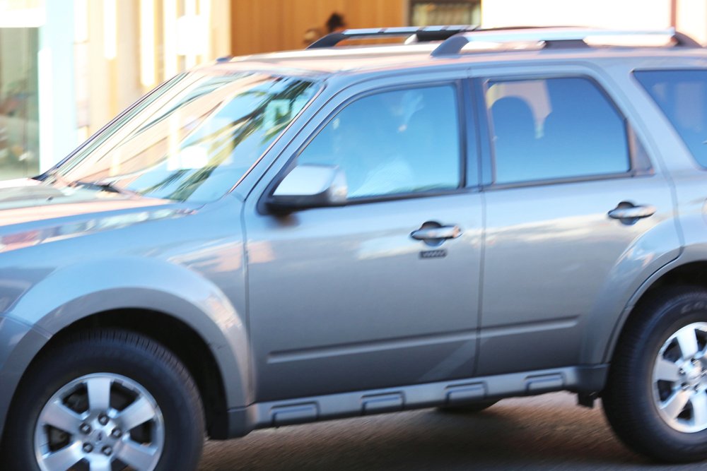 Eva Mendes;<br>Eva Mendes Drives Her Ford Escape SUV