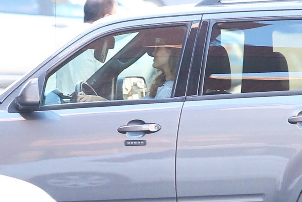Eva Mendes;<br>Eva Mendes Drives Her Ford Escape SUV