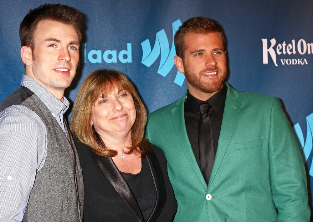 Chris Evans;Lisa Marie Capuano;Scott Evans;<br>24th Annual GLAAD Media Awards - Arrivals