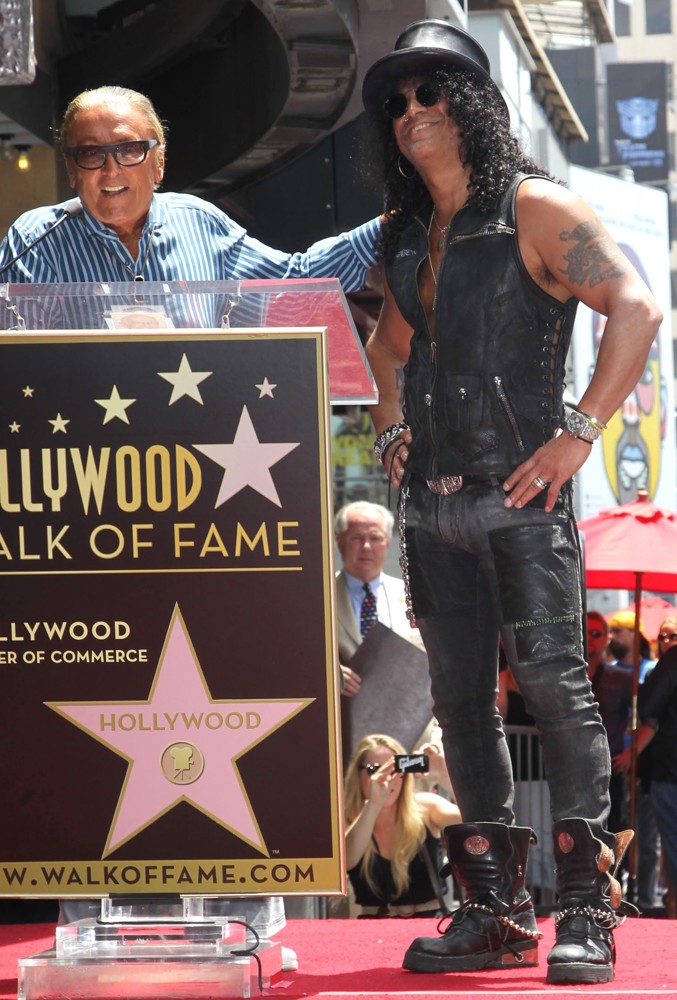Robert Evans;Slash;<br>Slash Honored with A Star on The Hollywood Walk of Fame