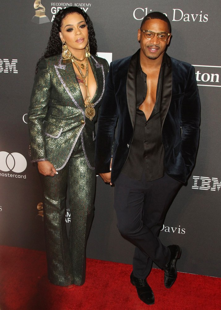Faith Evans;Stevie J;<br>2019 Pre-GRAMMY Gala and GRAMMY Salute to Industry Icons