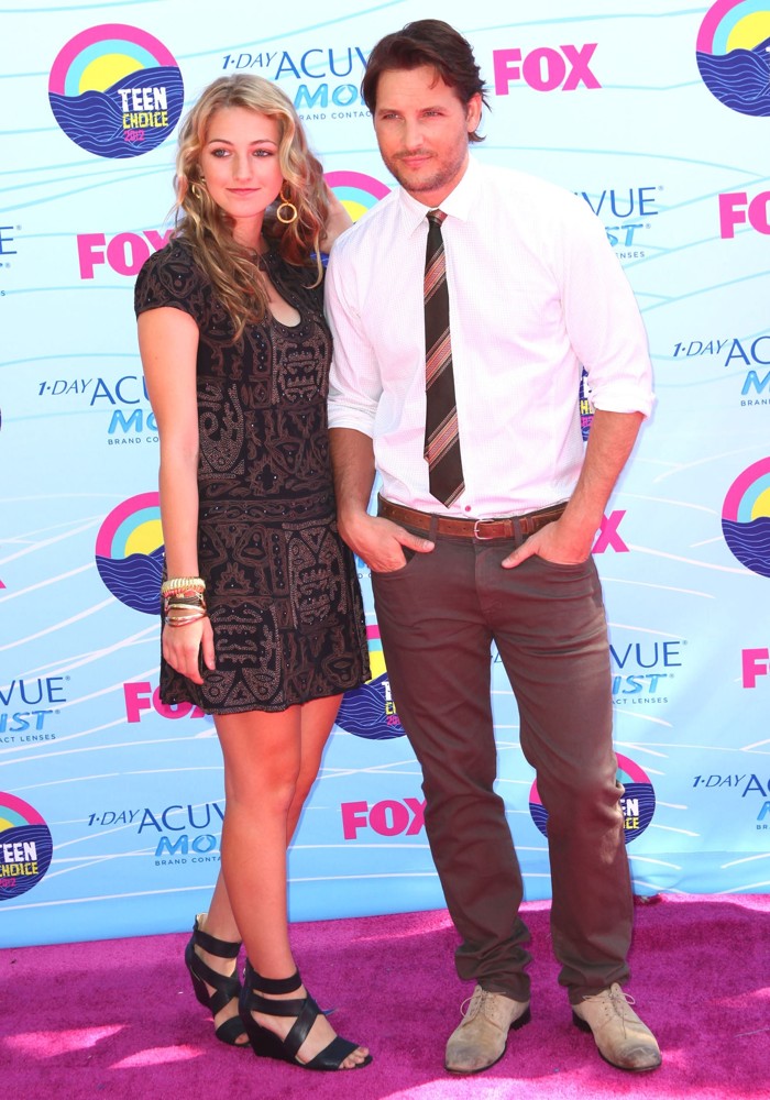 Luca Bella Facinelli;Peter Facinelli;<br>The 2012 Teen Choice Awards - Arrivals