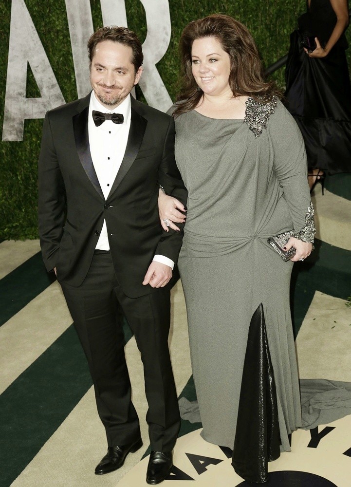 Ben Falcone;Melissa McCarthy;<br>2013 Vanity Fair Oscar Party - Arrivals
