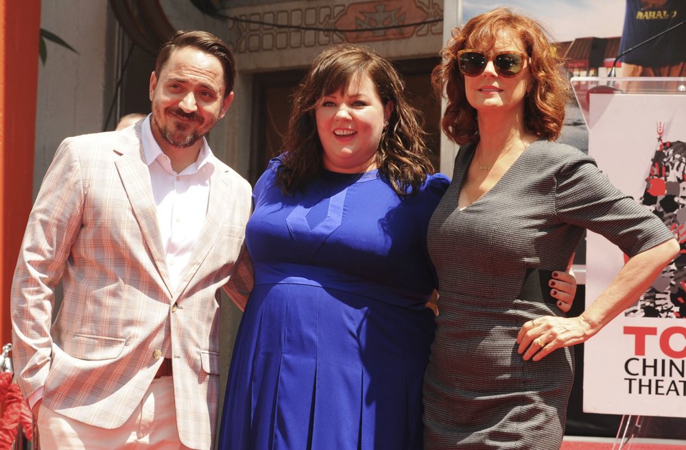Ben Falcone;Melissa McCarthy;Susan Sarandon;<br>Melissa McCarthy's Hand and Footprint Ceremony