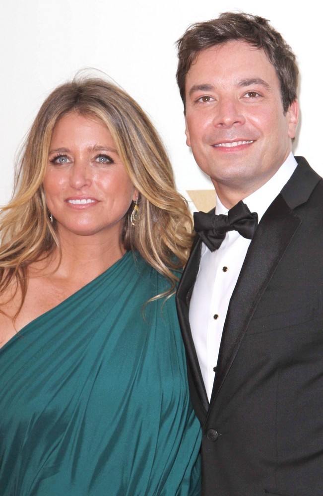 Jimmy Fallon;Nancy Juvonen;<br>The 63rd Primetime Emmy Awards - Arrivals