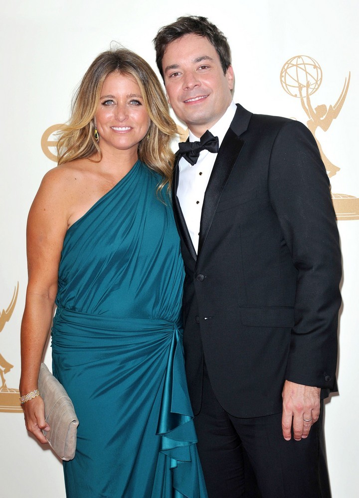 Jimmy Fallon;Nancy Juvonen;<br>The 63rd Primetime Emmy Awards - Arrivals