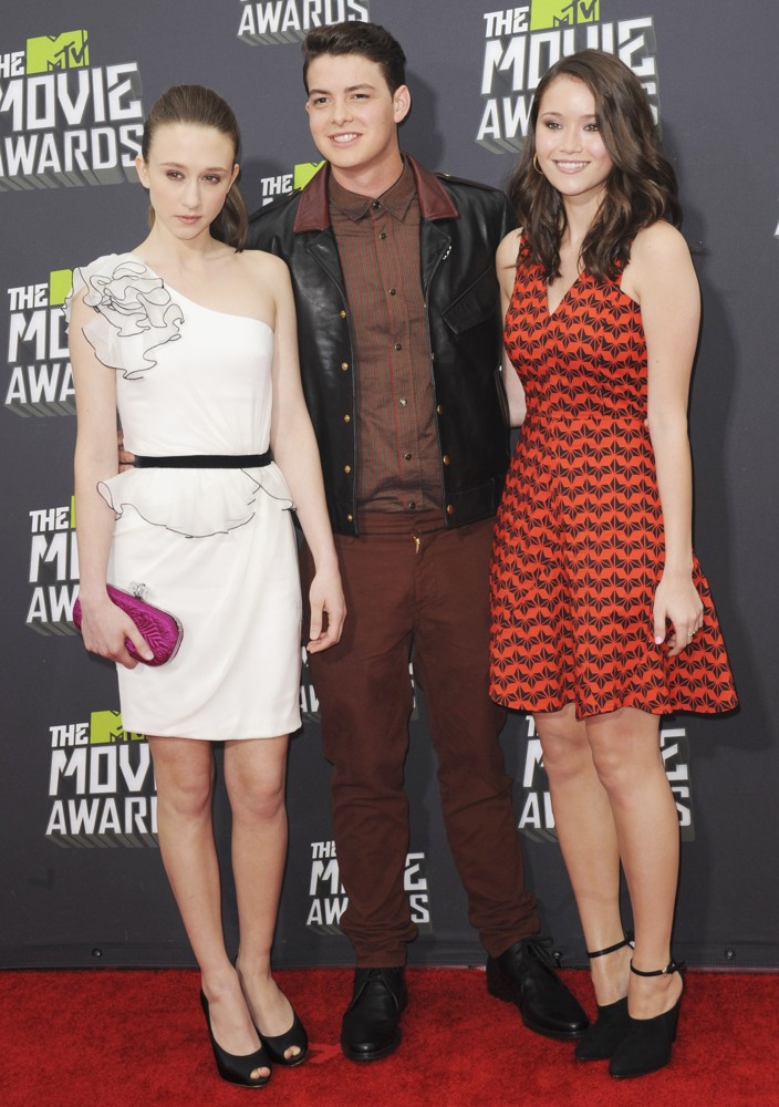 Taissa Farmiga;Israel Broussard;Katie Chang;<br>2013 MTV Movie Awards - Arrivals