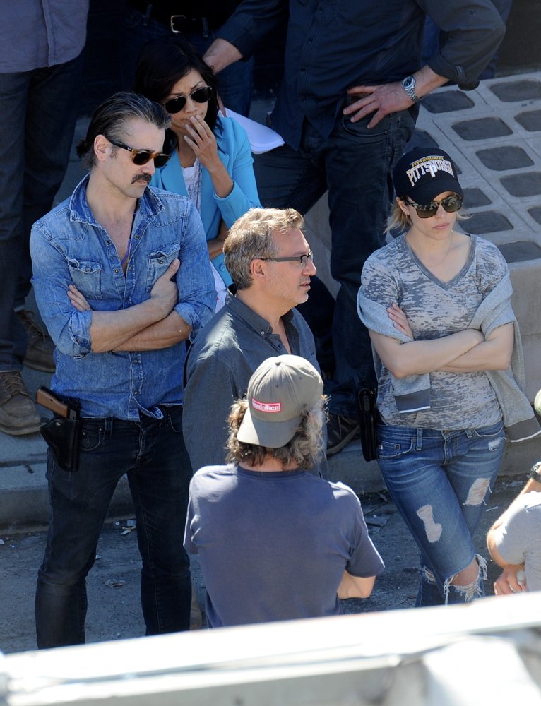 Colin Farrell;Rachel McAdams;<br>Filming Season Two of True Detective