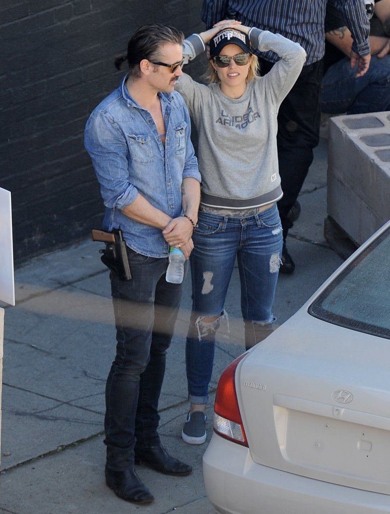 Colin Farrell;Rachel McAdams;<br>Filming Season Two of True Detective